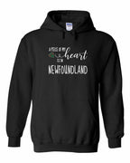 A piece of My heart in NFLD Tartan Heart Pullover Hoodie - Unisex