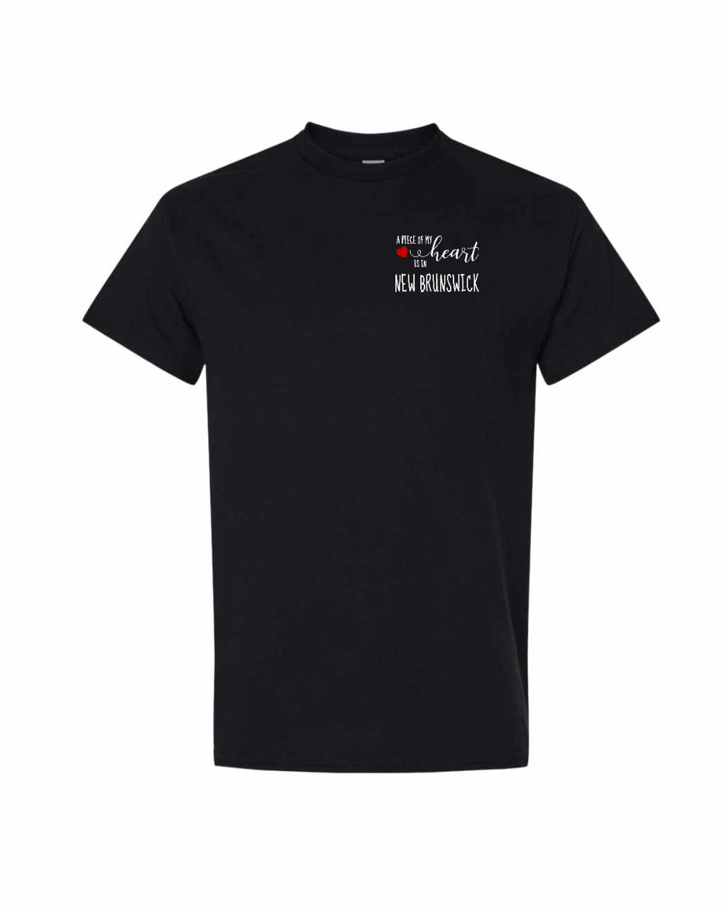 A piece of My heart in NB (Red Heart) Left Chest and Back Men's Tee