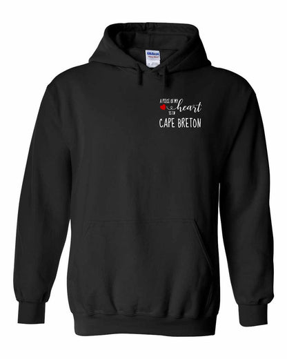 A piece of My heart in Cape Breton (Red Heart) Left Chest Pullover Hoodie