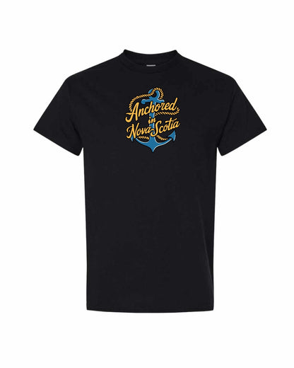 Anchored in Nova Scotia (New Design) Full mens-tee