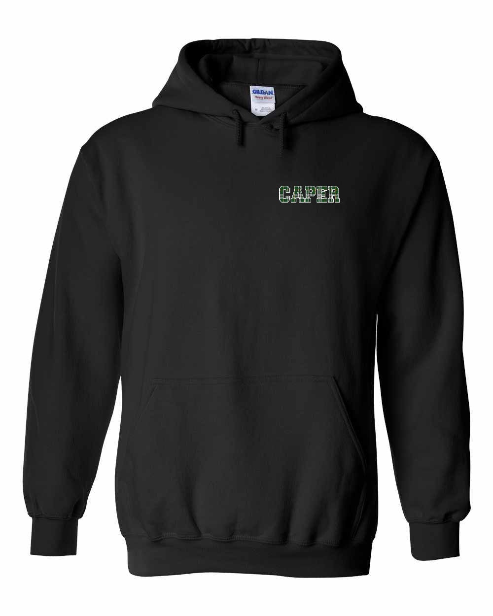 Caper Left Chest and Back Pullover Hoodie - Unisex