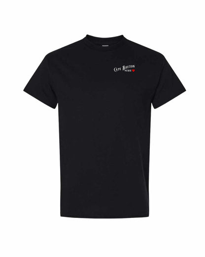 Cape Breton Nurse Left Chest and Back Men's Tee