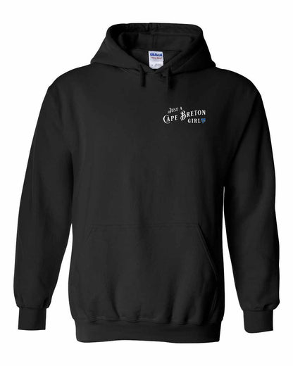 Just a Cape Breton Girl Tartan Left Chest Pullover Hoodie