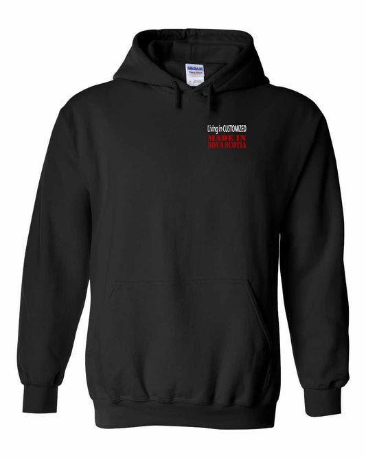 Living in Custom Made in Nova Scotia Left Chest and Back pullover