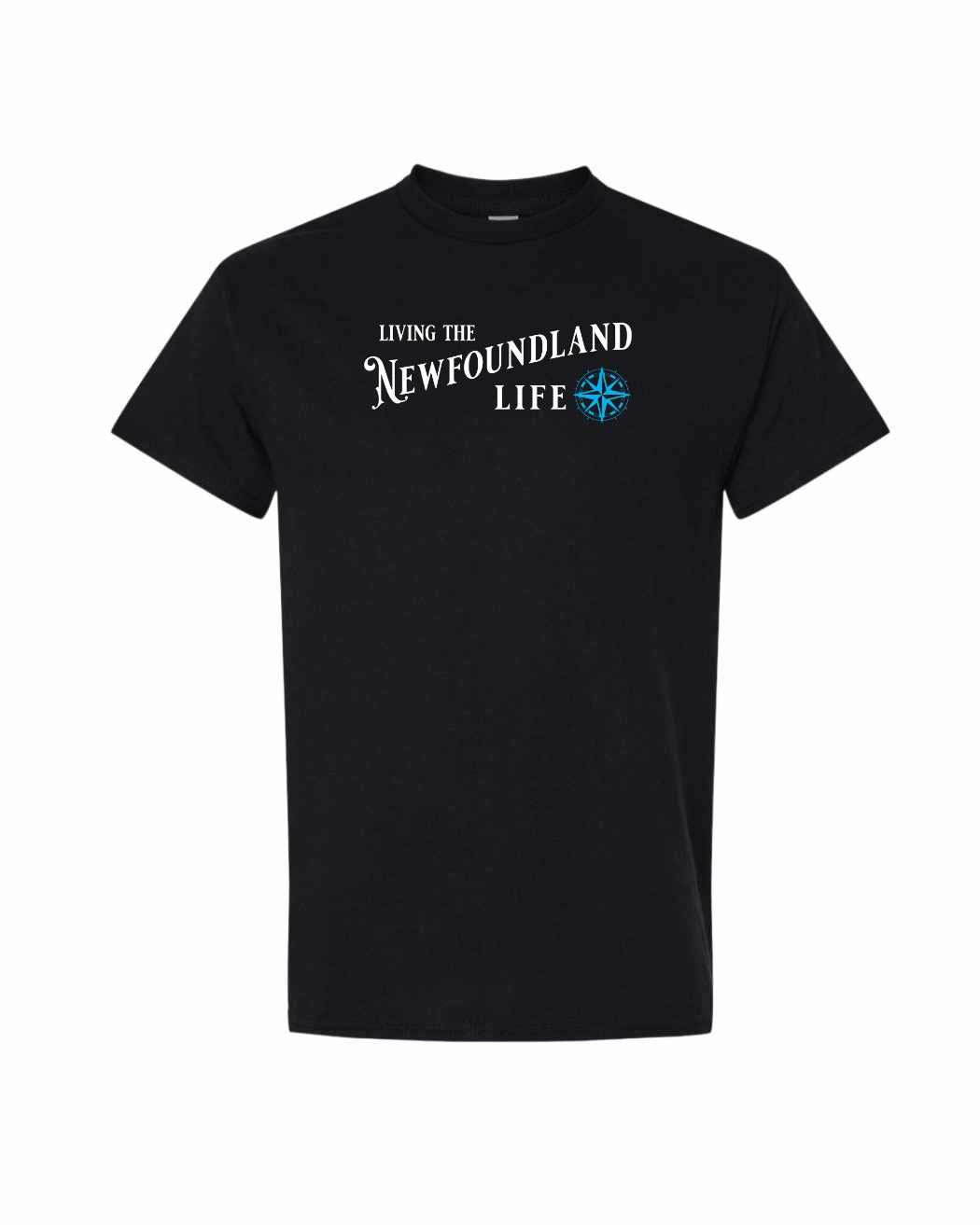 Living the Newfoundland Life blue Full Men's Tee