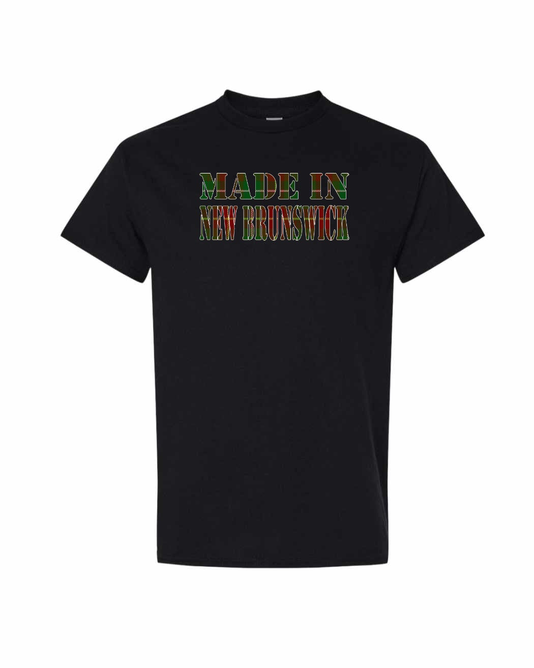 Made In New Brunswick ( Tartan Lettering) Full Men's Tee