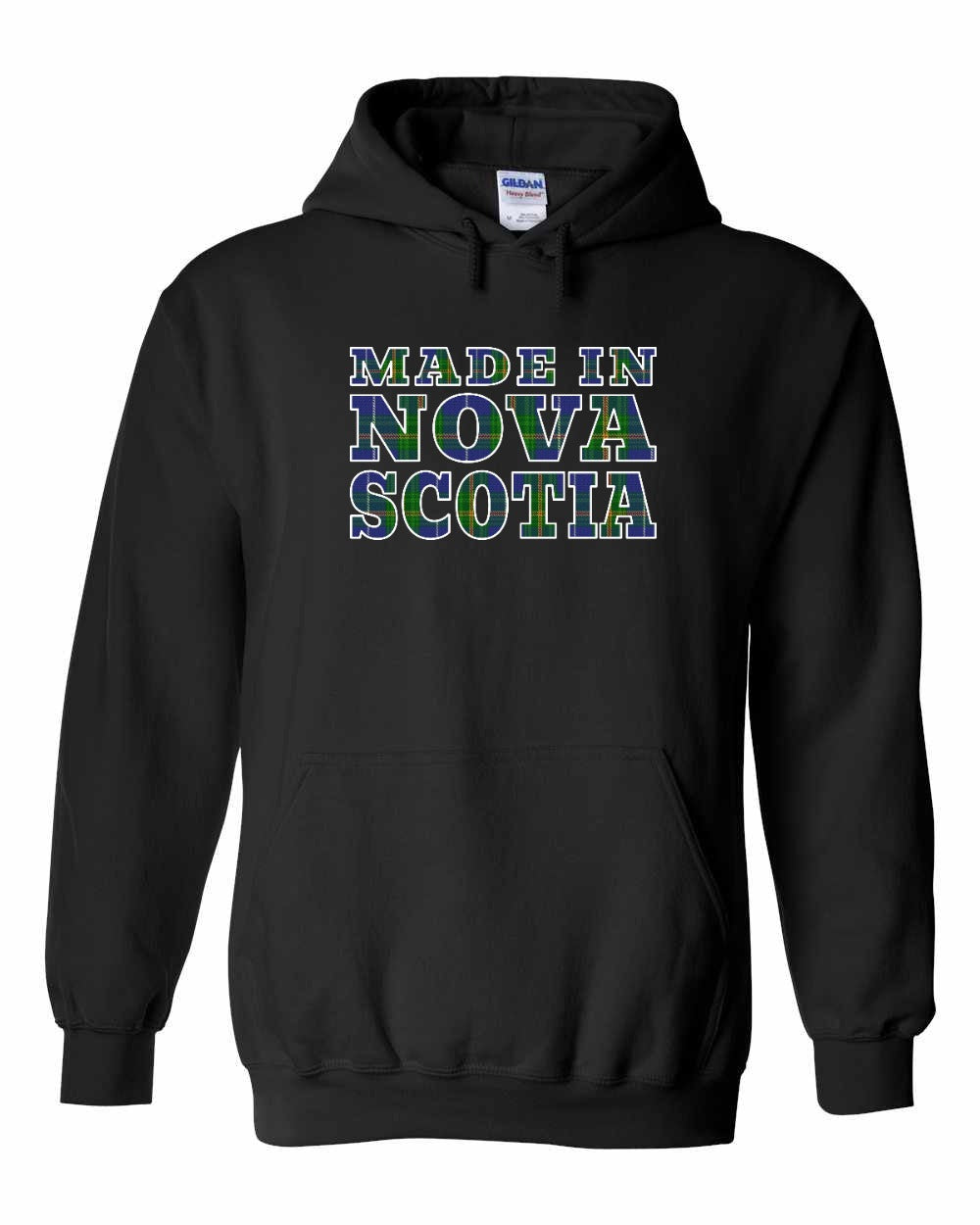 Made In NS ( Tartan Lettering) Pullover Hoodie - Unisex