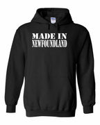 Made In NFLD ( White Lettering) Pullover Hoodie - Unisex