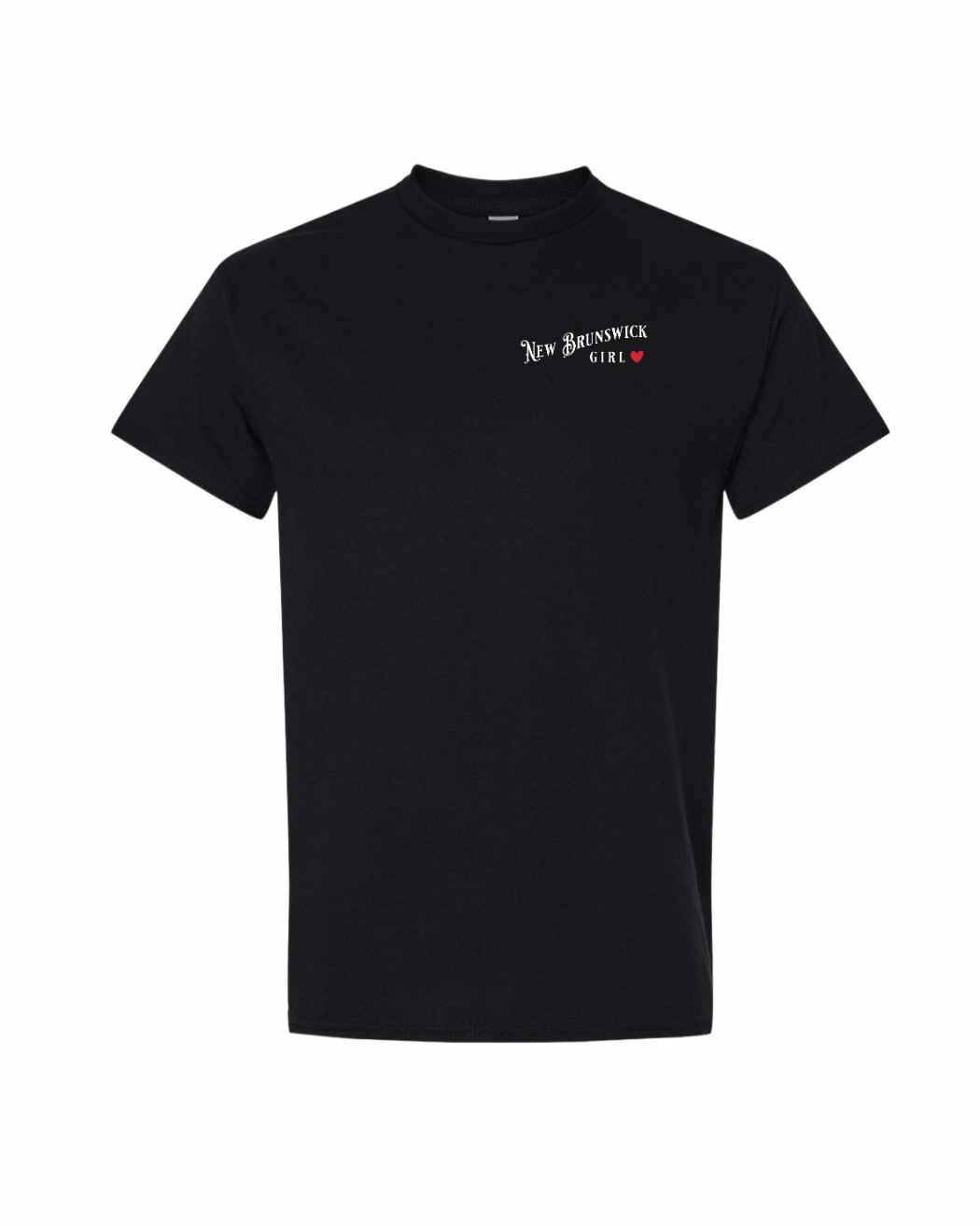 NB Girl Red Heart Left Chest Men's Tee