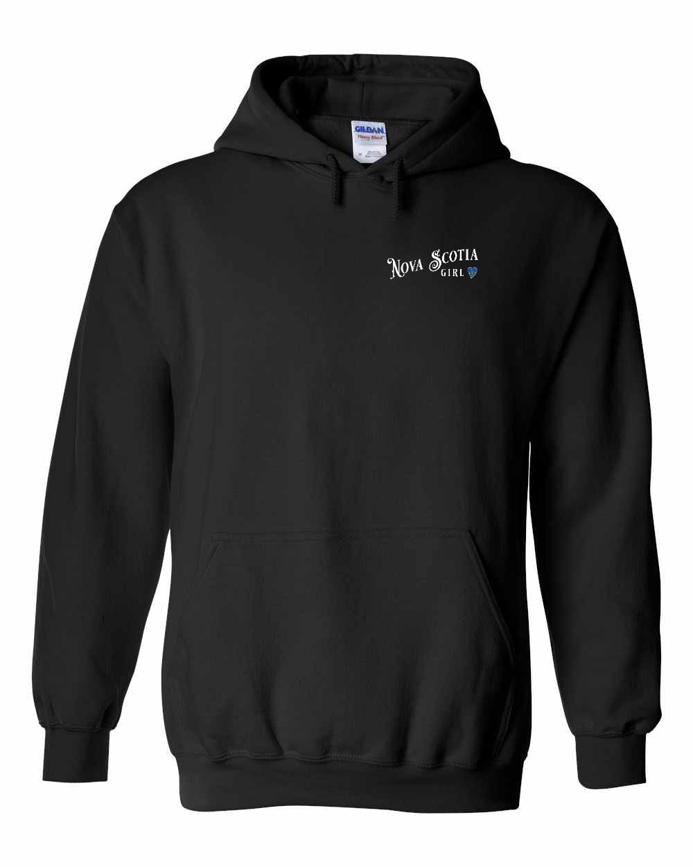 Nova Scotia Girl Tartan Heart Left Chest pullover