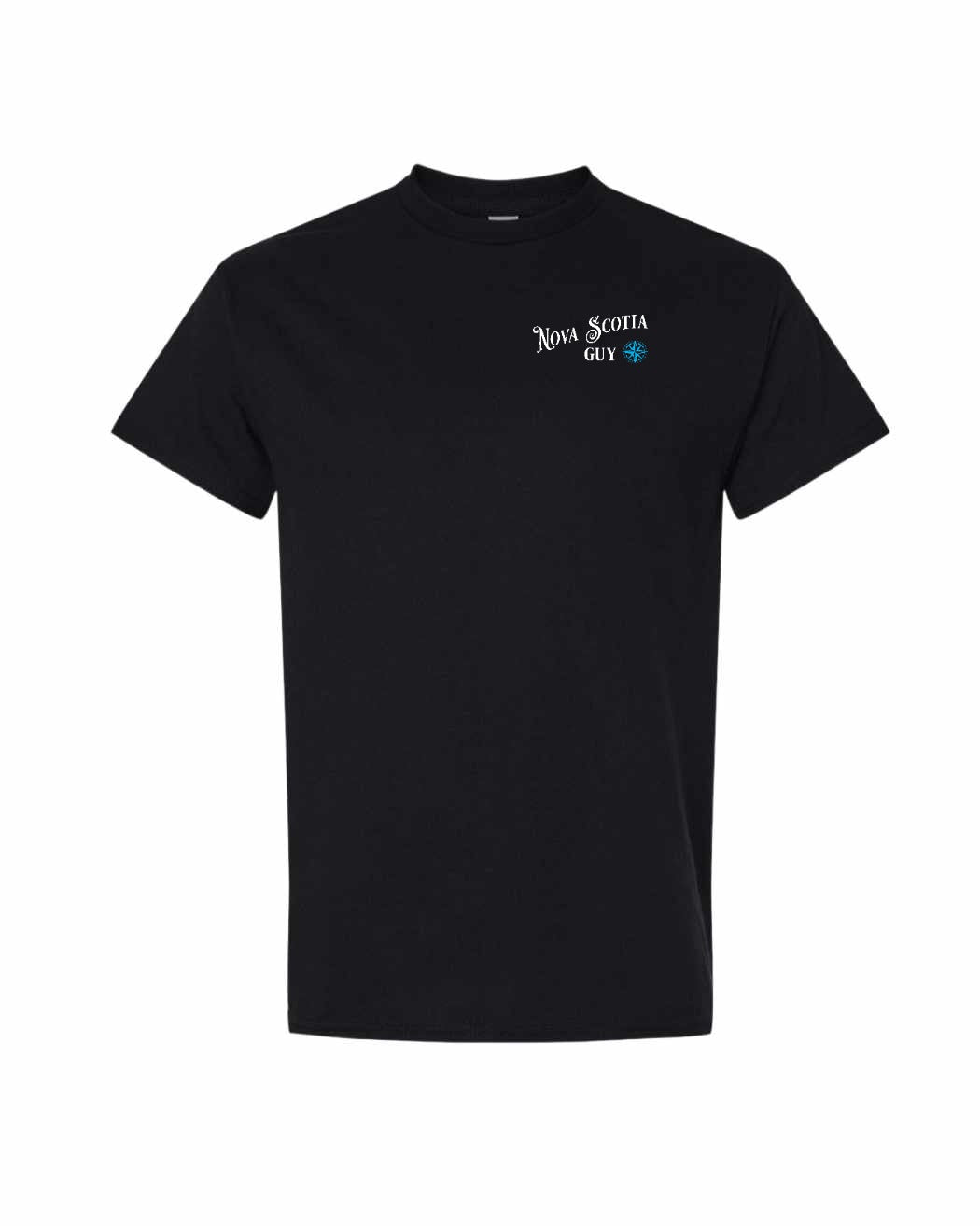 Nova Scotia Guy blue Left Chest mens-tee