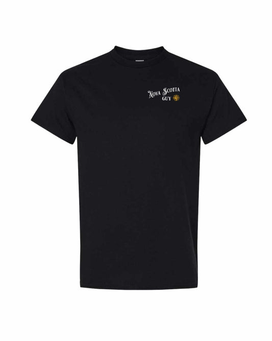 Nova Scotia Guy yellow Left Chest mens-tee