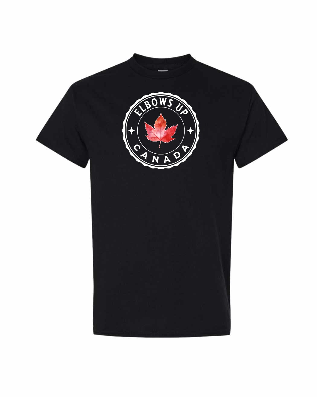 Elbows Up Leaf Unisex Tee - Gildan Canada (sewn Internationally)