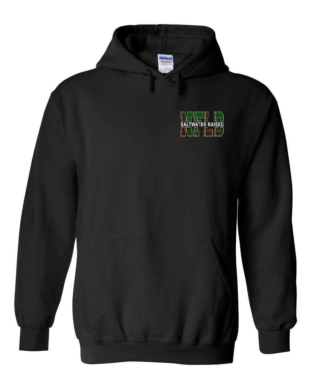 NFLD Saltwater Raised Left Chest and Back Pullover Hoodie - Unisex