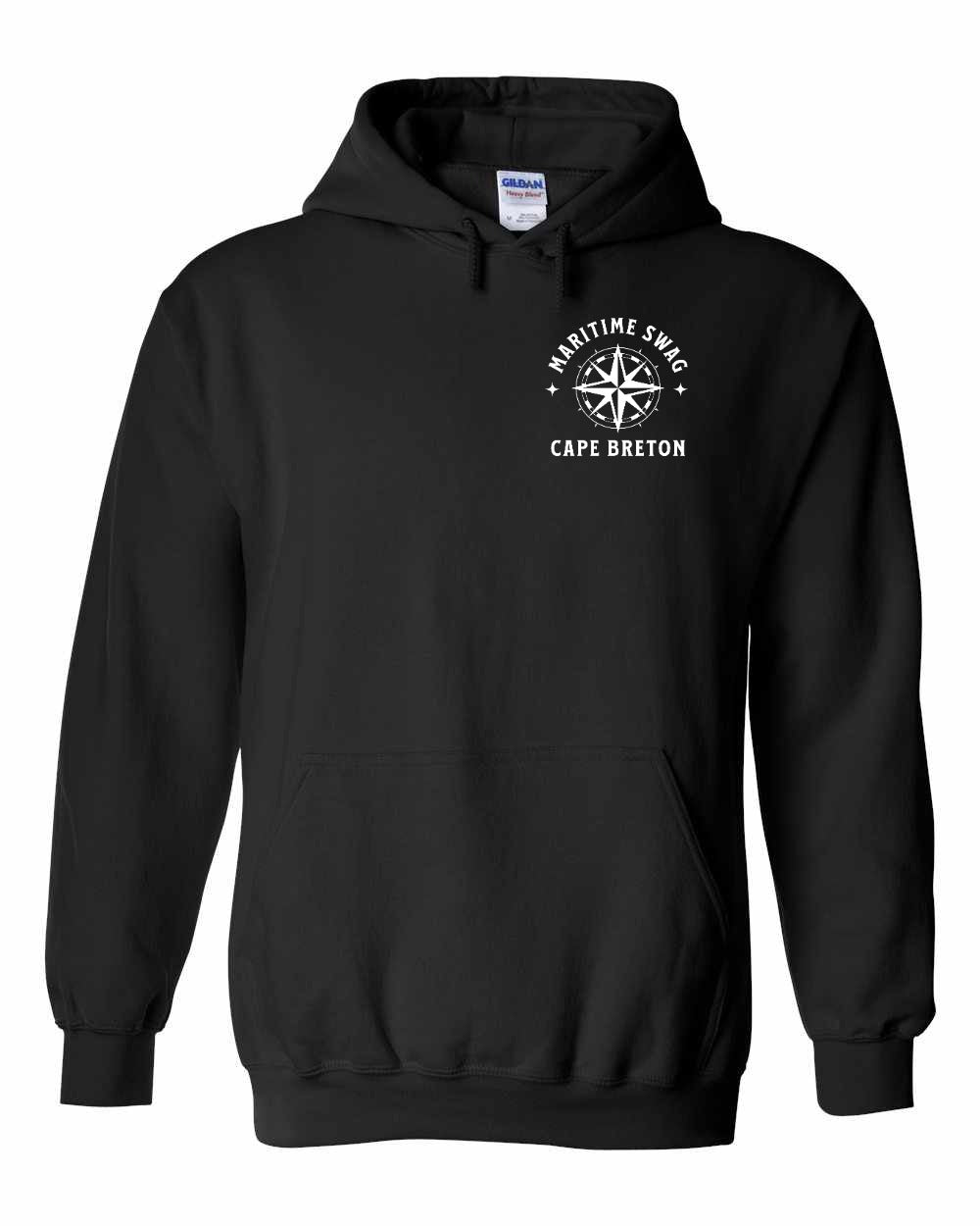 Maritime Swag Cape Breton Compass Left Chest and Back Pullover Hoodie
