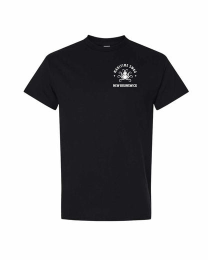 NB New Brunswick Octopus Left Chest Men's Tee