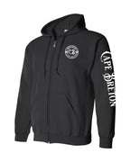 Born and Raised CB Left Chest and Sleeve Zip Hoodie - Unisex