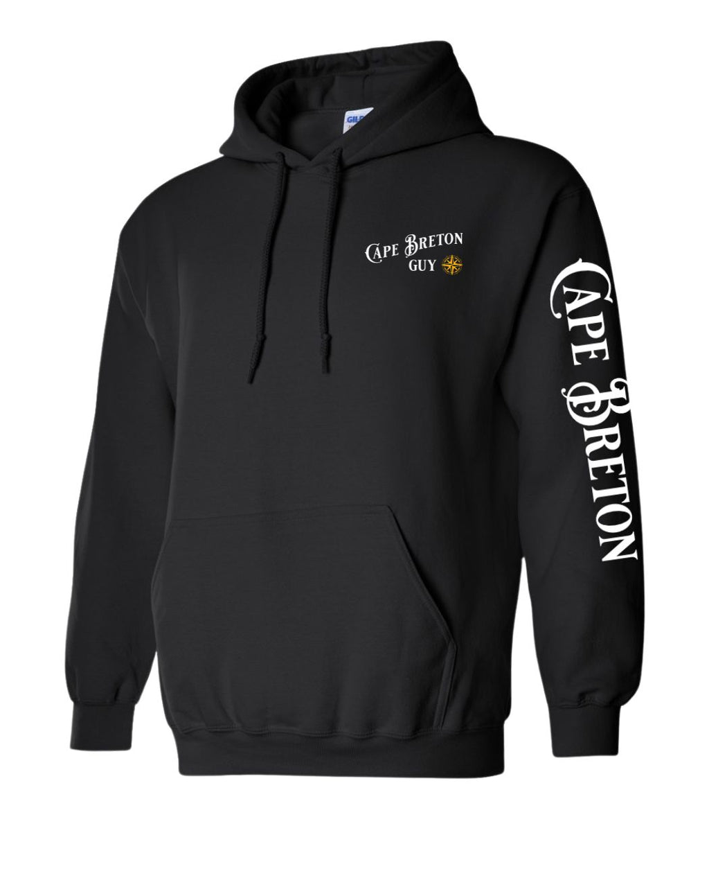 CB Guy Yellow Compass Left chest and Sleeve Pullover Hoodie - Unisex