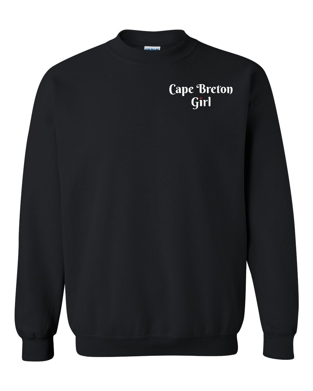 CB Girl Heart Dot Left Chest & Back Crewneck Sweatshirt - Unisex
