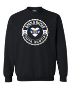 Born and Raised NS Heart Flag Crewneck Sweatshirt - Unisex