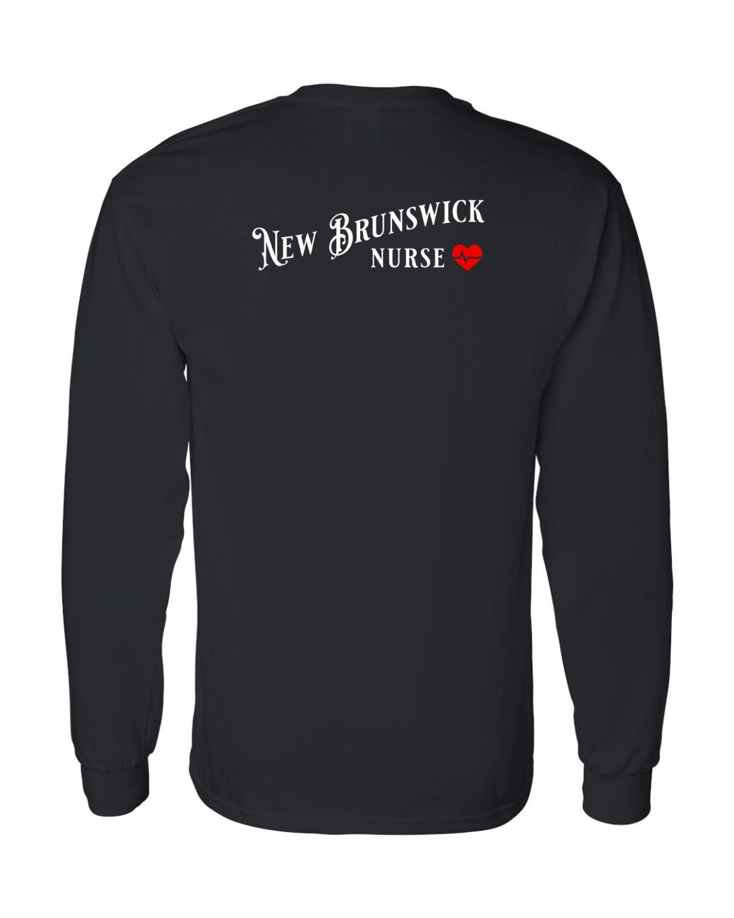 New Brunswick Nurse Left Chest and Back Long Sleeve