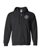 Ne Et Eleve Acadien Left Chest Only French Zip Hoodie - Unisex