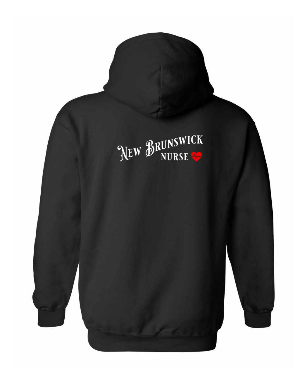New Brunswick Nurse Left Chest and Back Pullover Hoodie