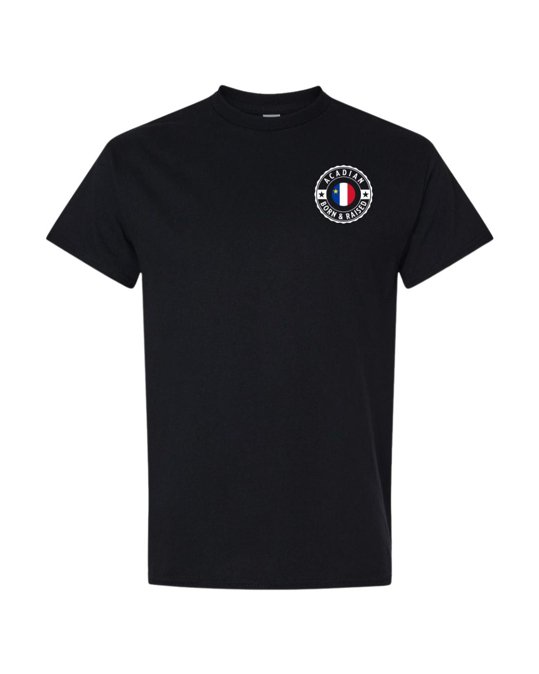 Acadian Born And Raised Left Chest Men's Tee