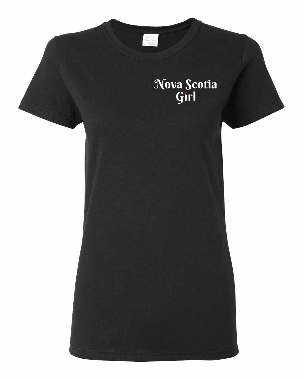 NS Girl Heart Dot Left Chest Women's Tee