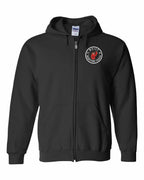 Built Maritime Tough Lobster Left Chest & Back Zip Hoodie - Unisex