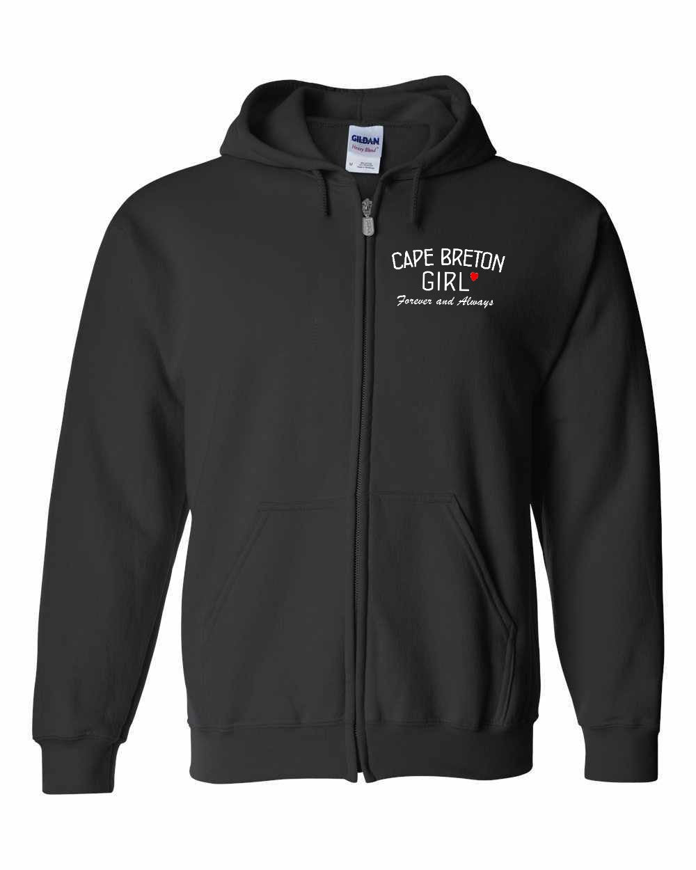 CB Girl Forever and Always Left Chest Zip Hoodie - Unisex