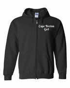 CB Girl Heart Dot Left Chest Zip Hoodie - Unisex