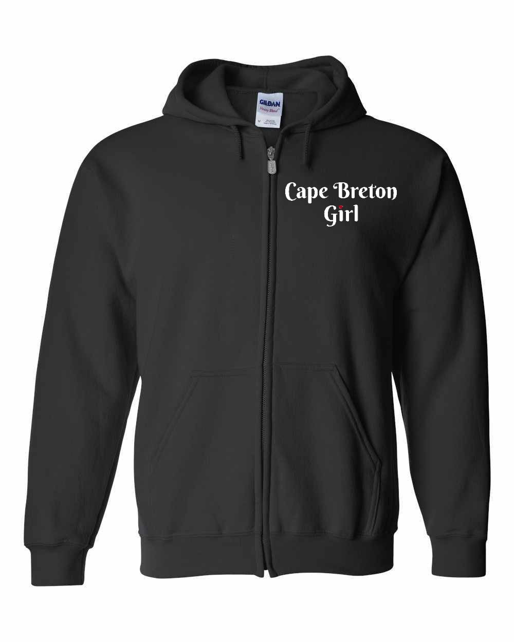 CB Girl Heart Dot Left Chest Zip Hoodie - Unisex