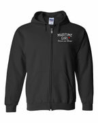 Maritime Girl Forever and Always Left Chest & Back Zip Hoodie - Unisex