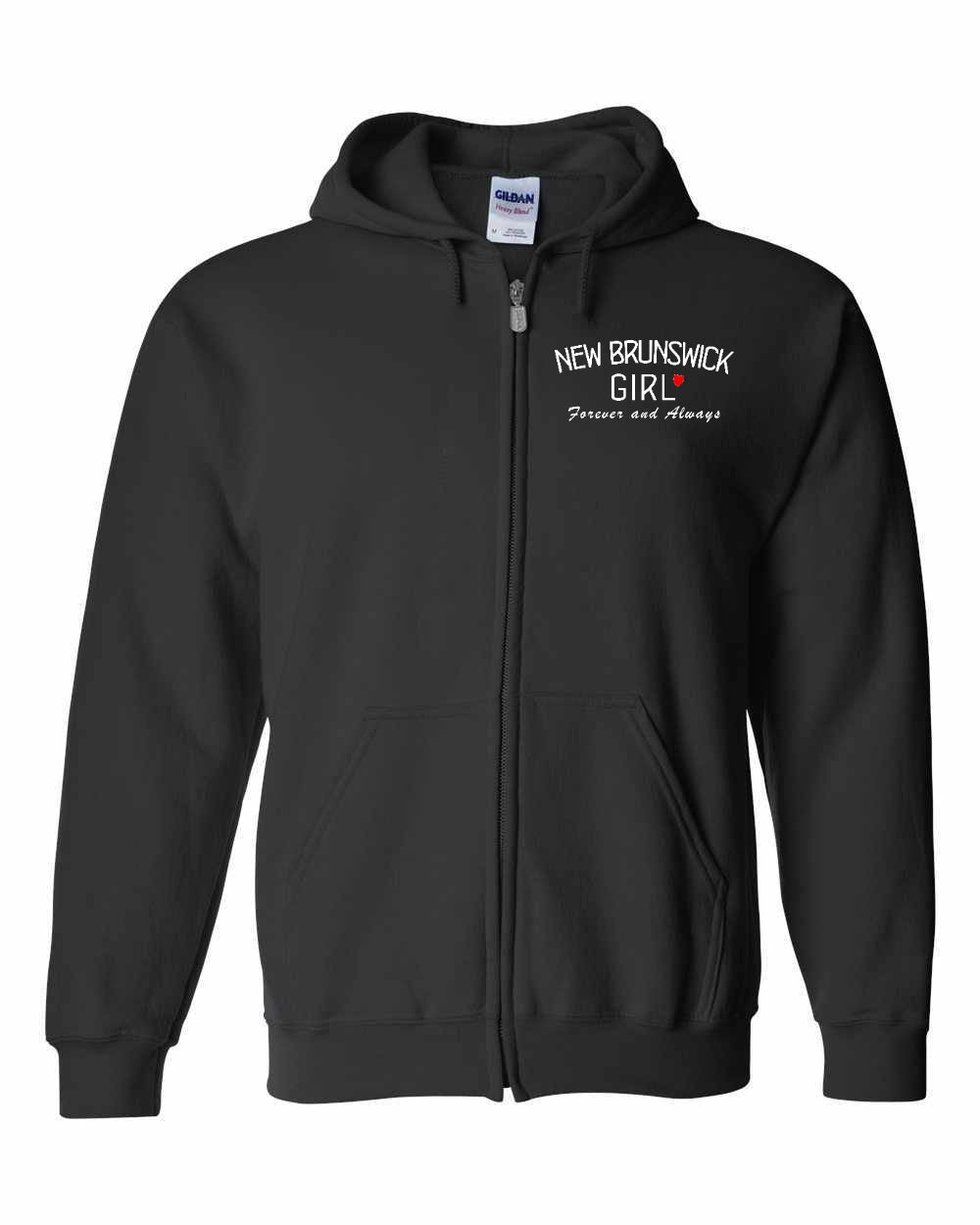 NB Girl Forever and Always Left Chest & Back Zip Hoodie