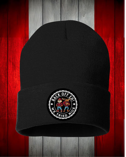 Back Off design Toque