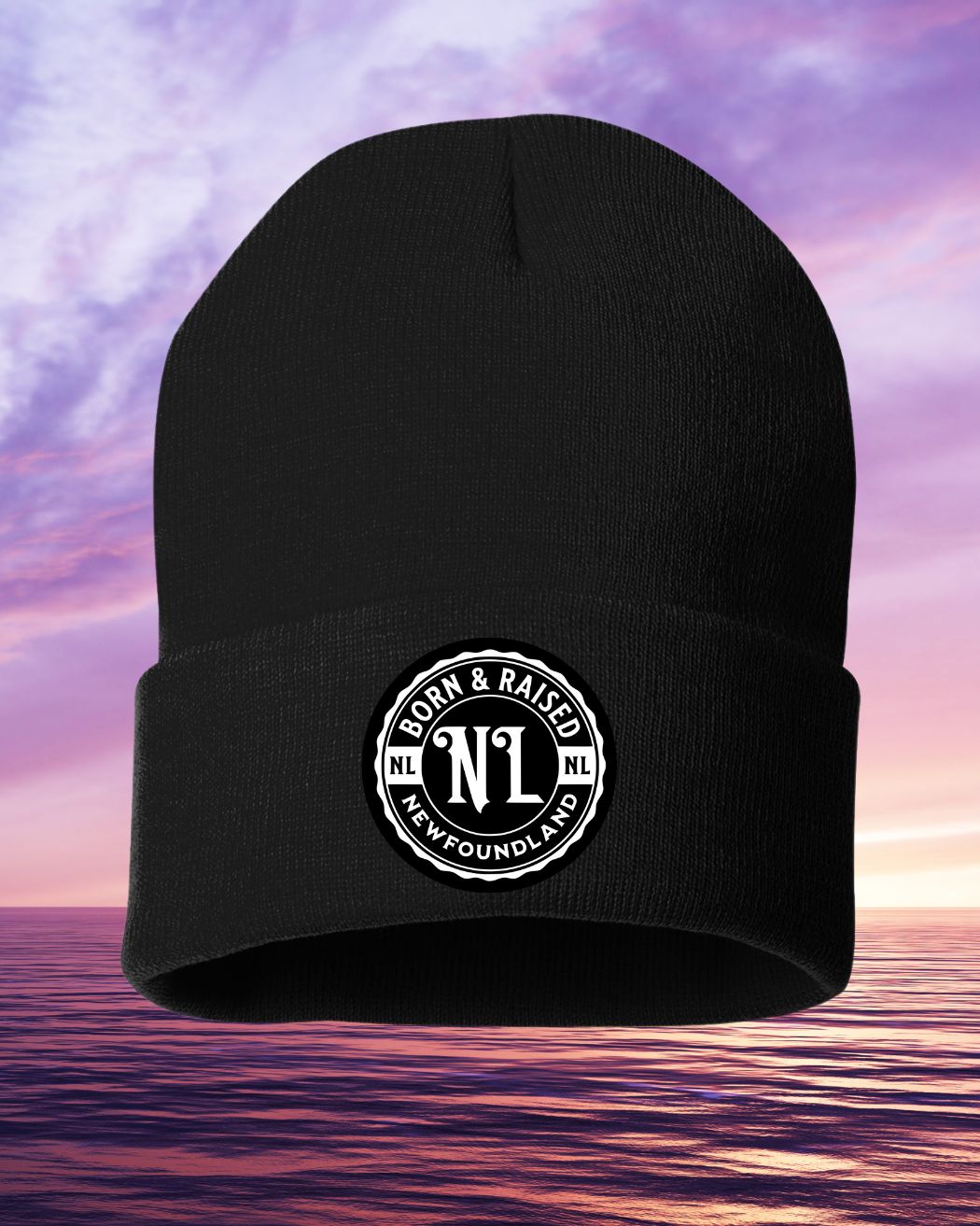 Born & Raised NFLD No Cuff 8" Toque