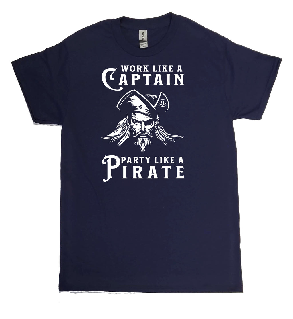 Maritime Swag  Pirate Work Like Party Like Men's Tee