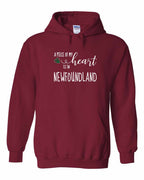 A piece of My heart in NFLD Tartan Heart Pullover Hoodie - Unisex