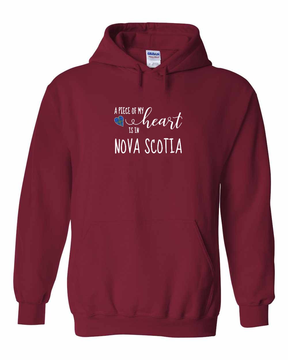 A piece of My heart in NS Tartan Heart Pullover Hoodie - Unisex