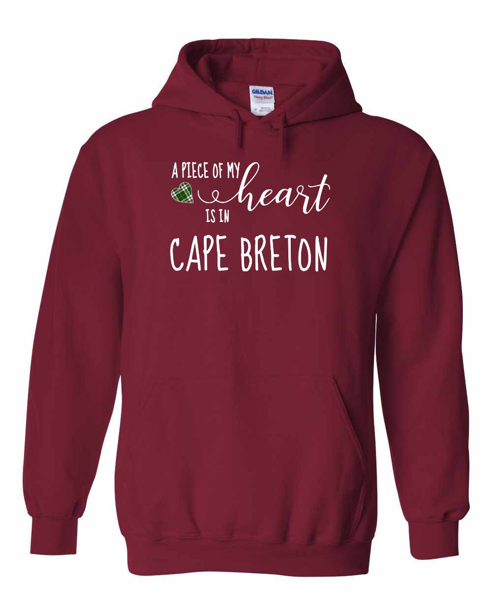 A piece of My heart in Cape Breton (Tartan Heart) Full Pullover Hoodie