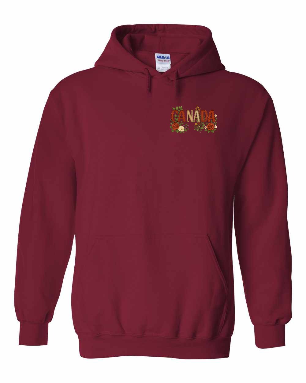 Canada Flowers Left Chest Pullover