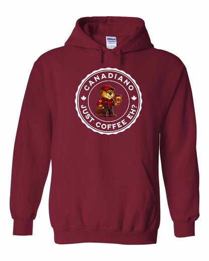 Canadiano just Coffee EH! Male Beaver Full Pullover