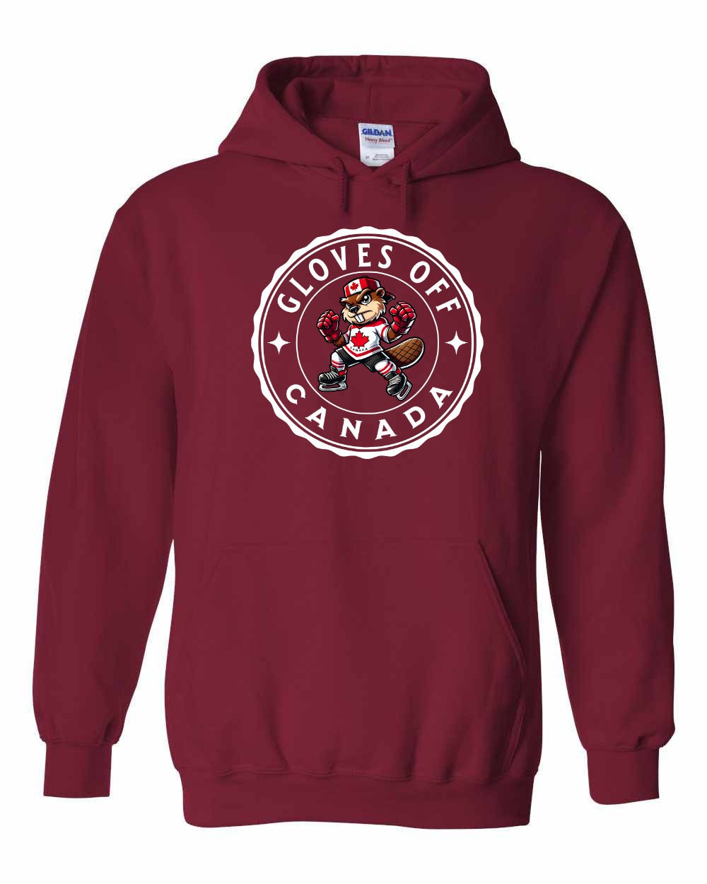 Gloves Off Beaver Pullover Hoodie - Gildan Canada (sewn Internationally) - Unisex