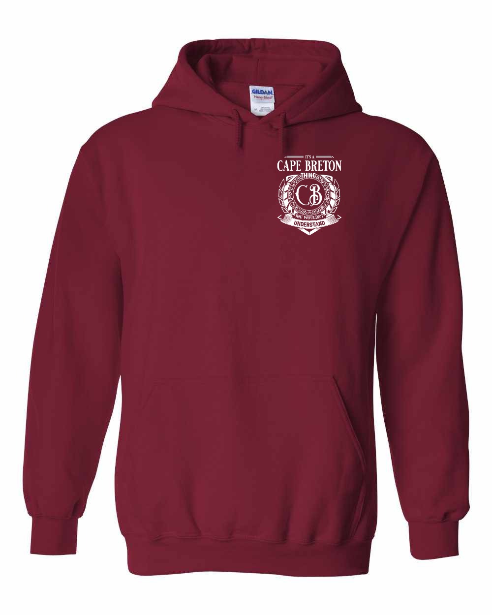 It's  A Cape Breton Thing Left Chest and Back Pullover Hoodie