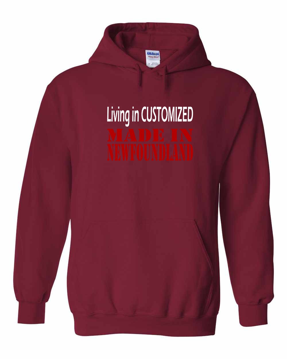 Living in Custom Made in NFLD Pullover Hoodie - Unisex