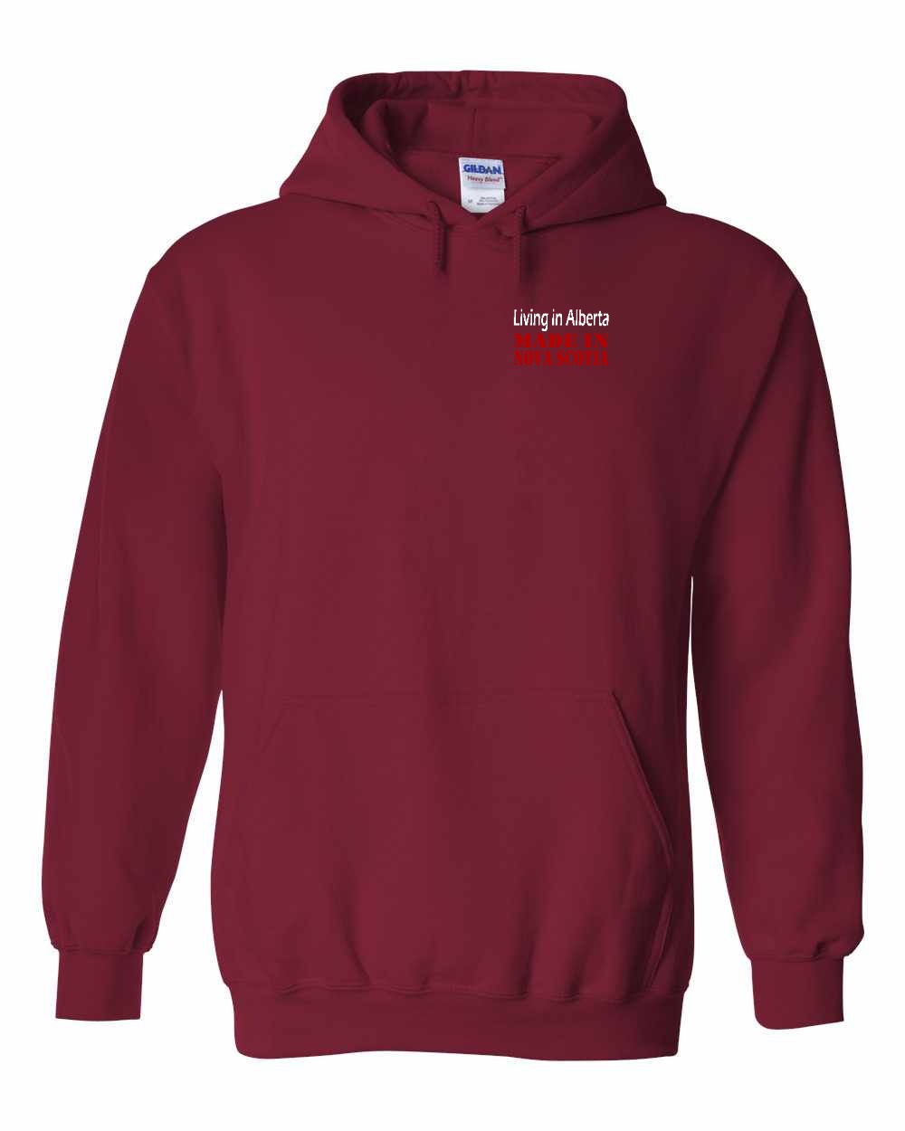 Living Alberta Made in Nova Scotia Left Chest pullover