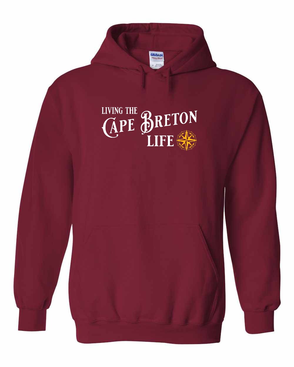 Living the Cape Breton Life yellow Full Pullover Hoodie