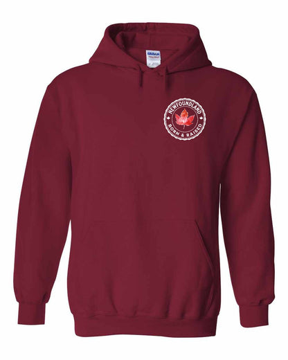 Born and Raised Newfoundland Left Chest and Back Pullover