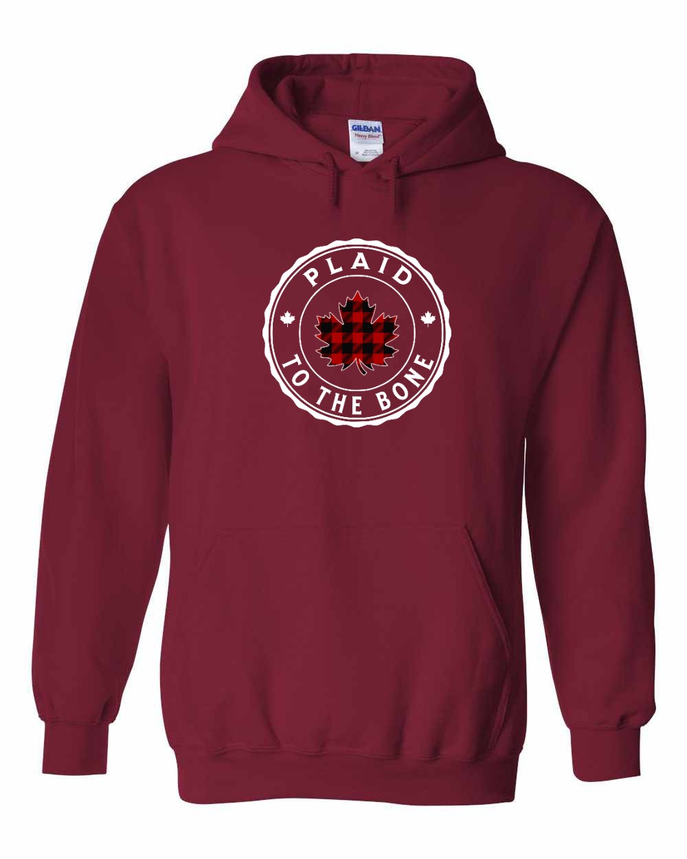 Plaid to the Bone Circle Leaf Full Pullover